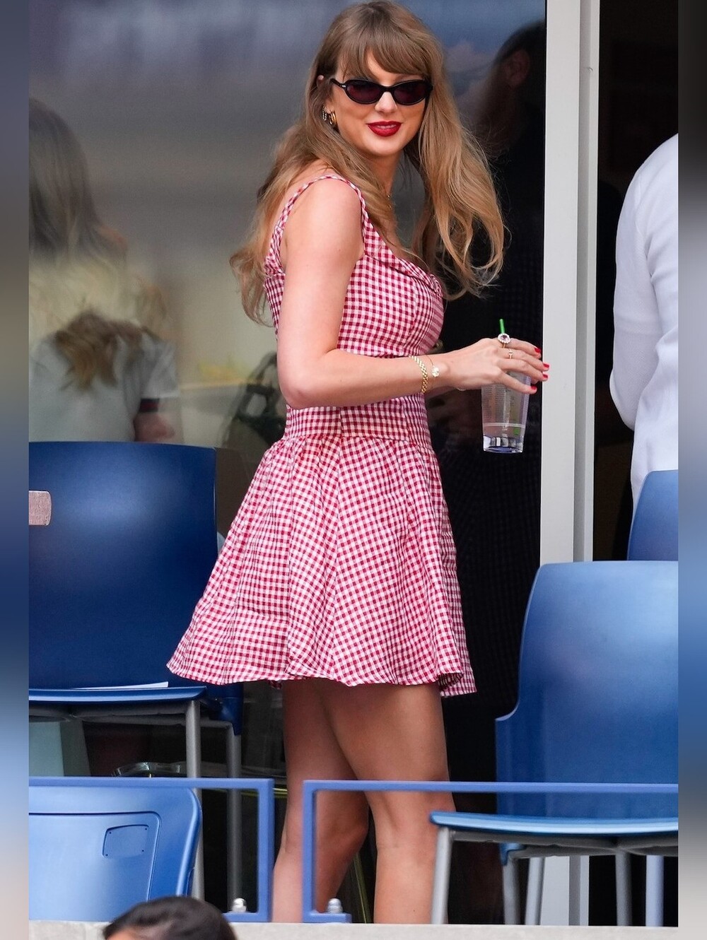 ✨️✨️NWOT Reformation Sora Linen Mini Dress  Check Red Gingham - Picture 2 of 11